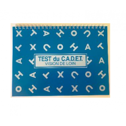 Test de CADET Vision de Loin, Lettres