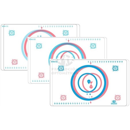 Ensemble d'anaglyphe de cercle
