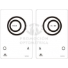 Cercles excentriques pour vision de loin