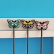 Lot de 3 Point de fixation Papillon