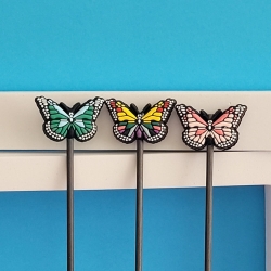Lot de 3 Point de fixation Papillon