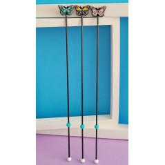 Lot de 3 Points de fixation Papillon