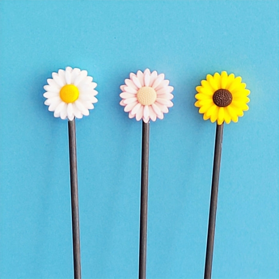 Lot de 3 Points de fixation petite fleur