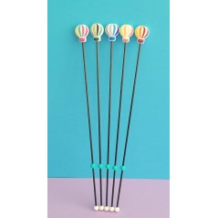 Lot de 5 Points de fixation Mongolfière