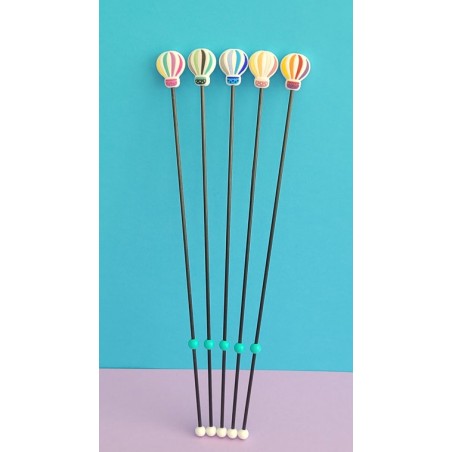 Lot de 5 Points de fixation Mongolfière