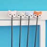 Lot de 4 Points de fixation renard