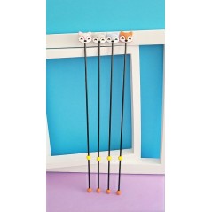 Lot de 4 Points de fixation renard