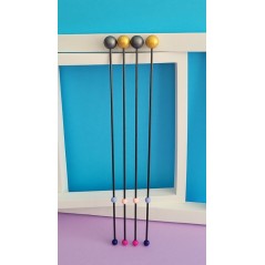 Point de fixation boule 20mm dorée ou argent