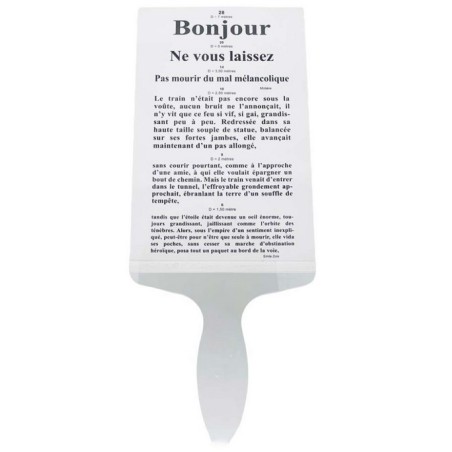 Vision de près (lettres) Parinaud
